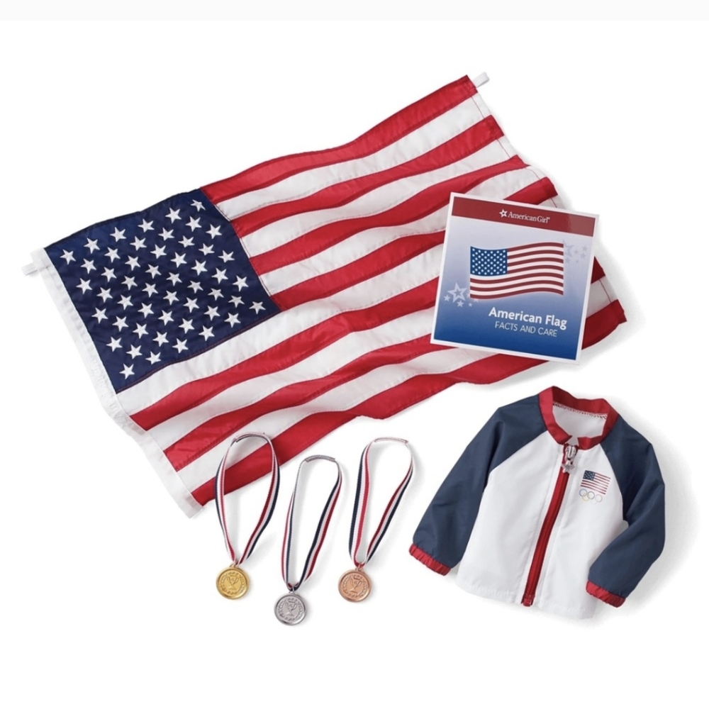 American Girl Team USA Olympics Medal Ceremony Set